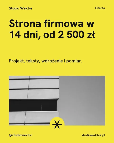 Pixel, oferta: Strona firmowa w 14 dni, od 2 500 zł